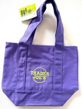 Viral TRADER JOES Limited Edition Halloween Mini Canvas Tote Bag 🎃 Collectible👻
